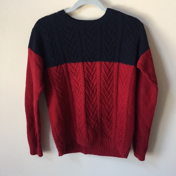 Chunky Color Block Pullover Sweater - Picture 2 of 6